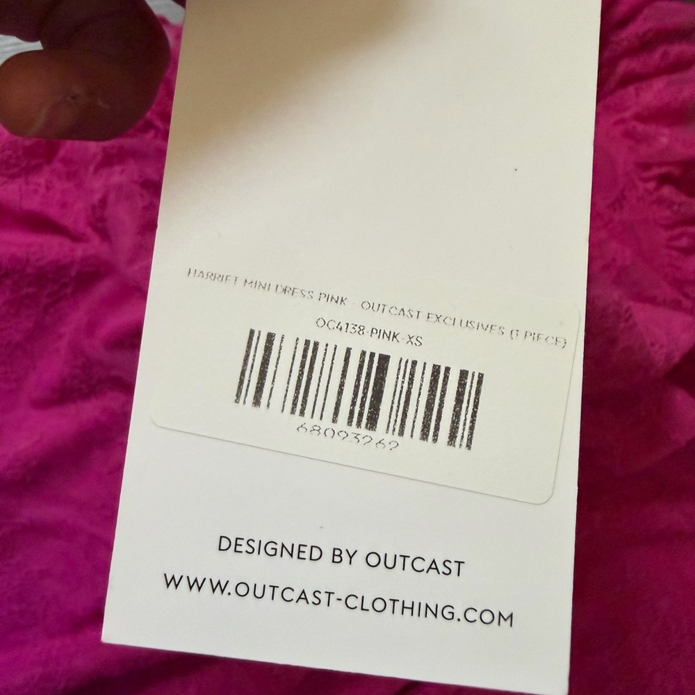 Pink Ruffled Mini Dress - Picture 6 of 6